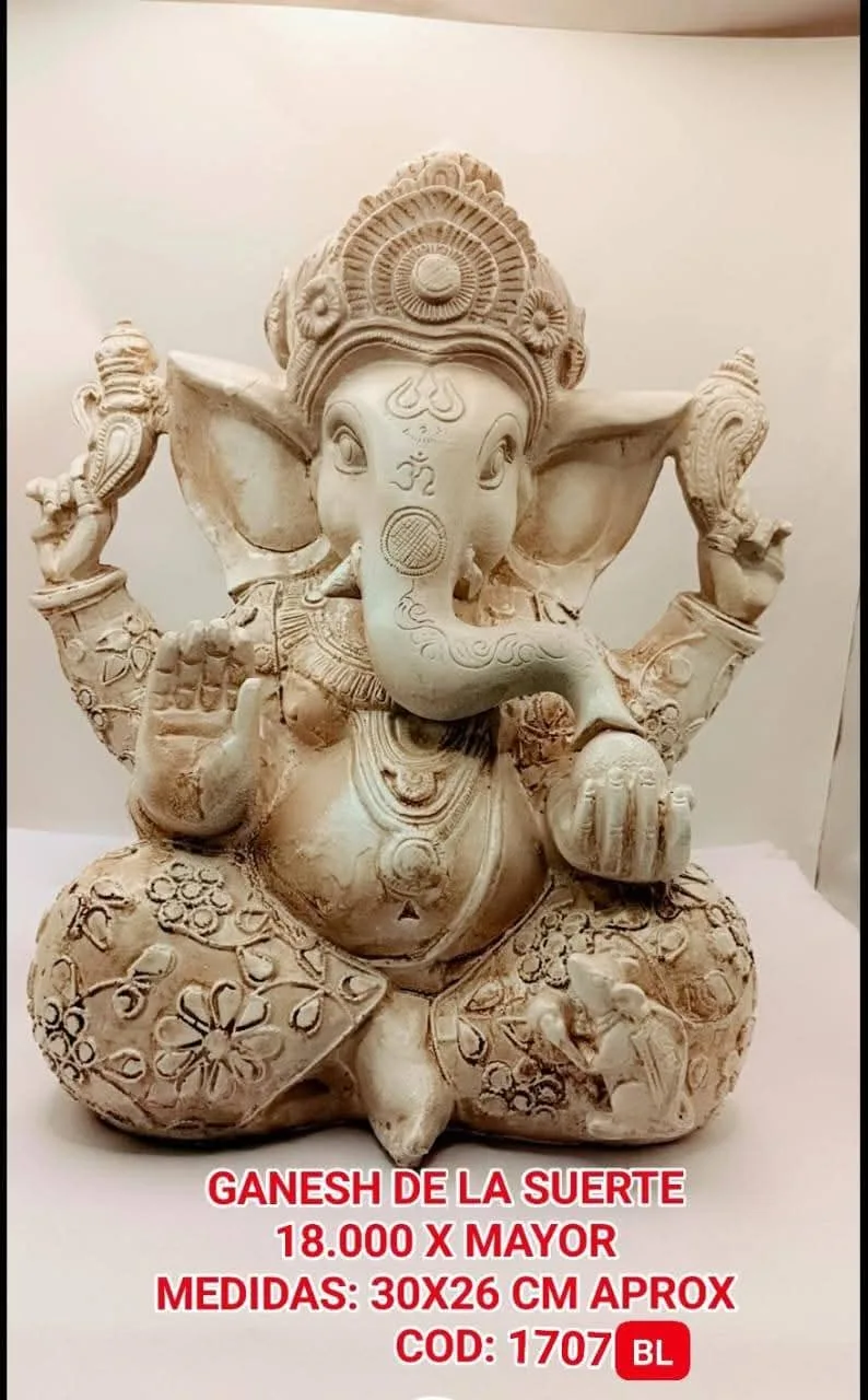Estatua Ganesha de la Suerte