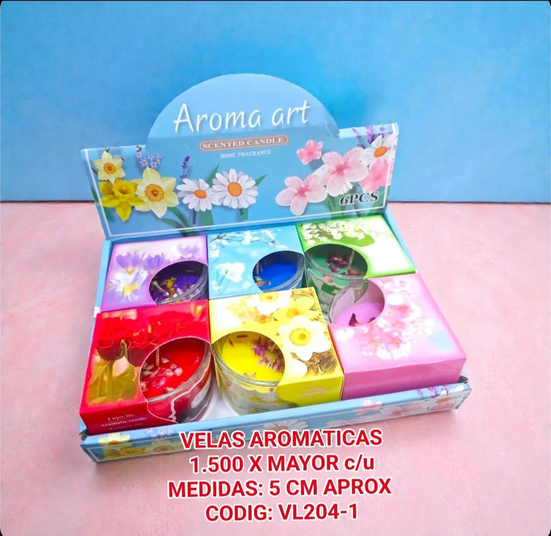 Velas Aromaticas Aroma Art Variedades