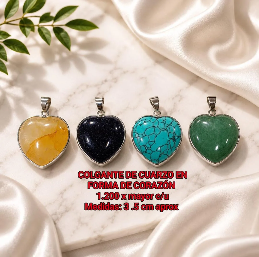 Colgantes en corazón 