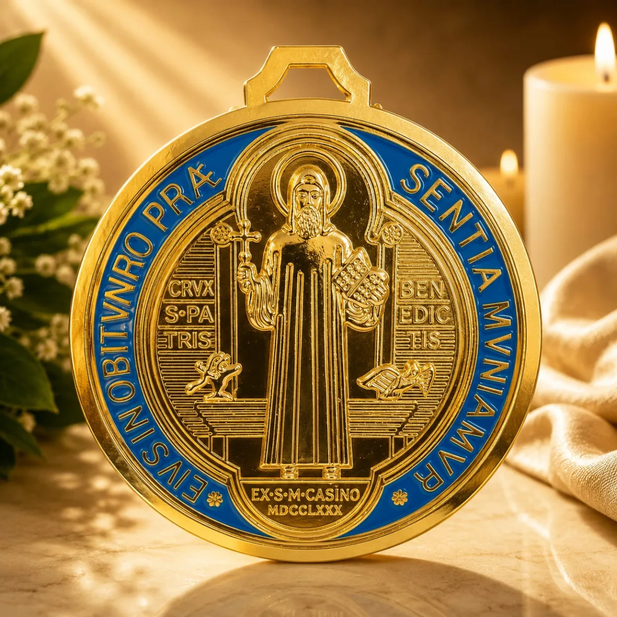 Medalla San Benito Dorada