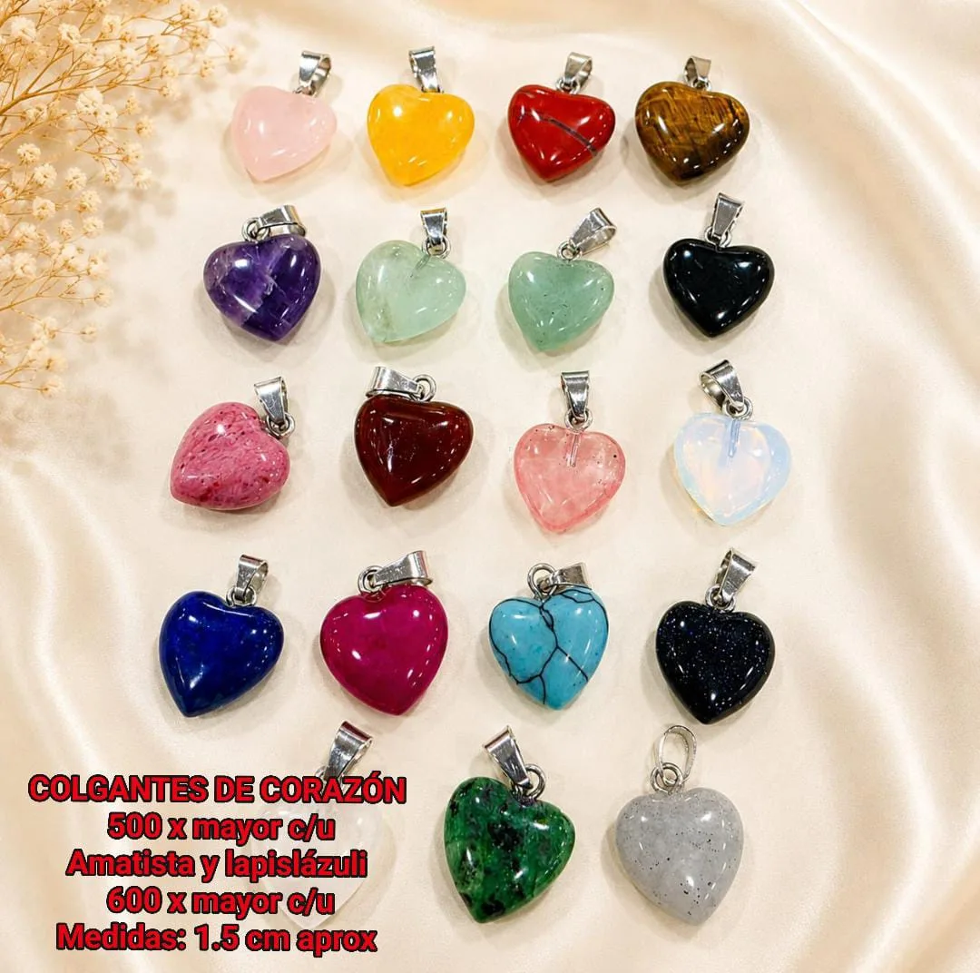 Colgantes con forma de corazón 