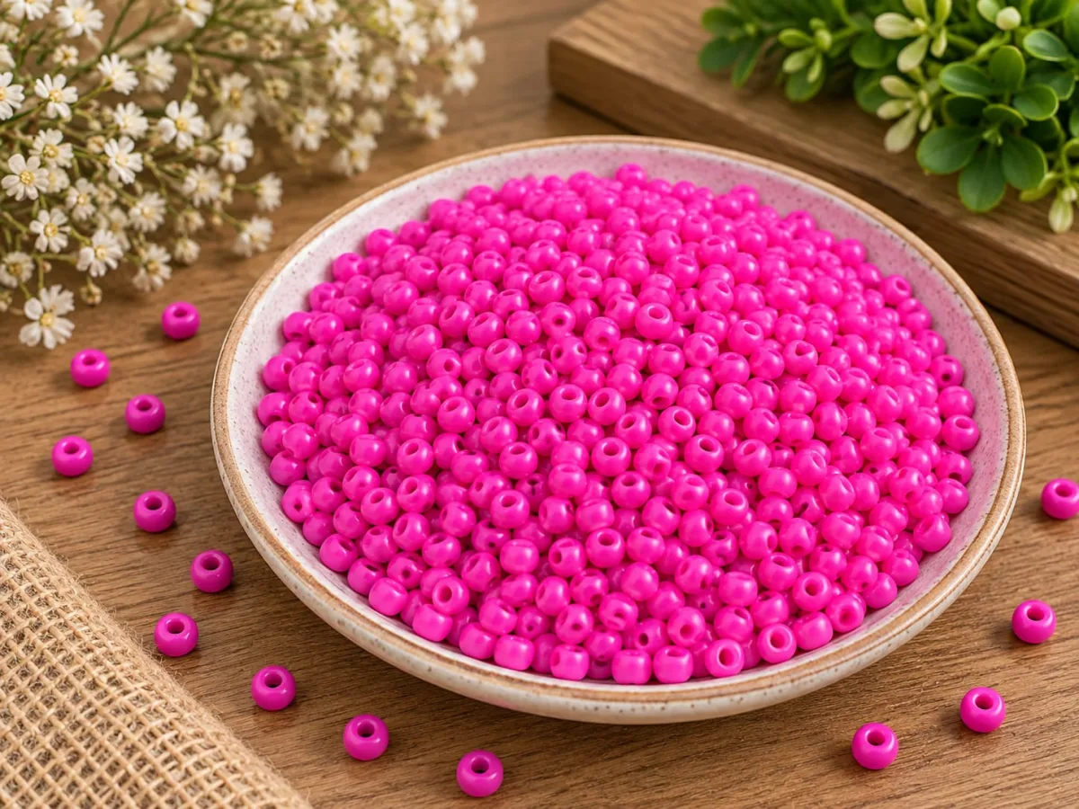 Mostacillón 4mm Fucsia