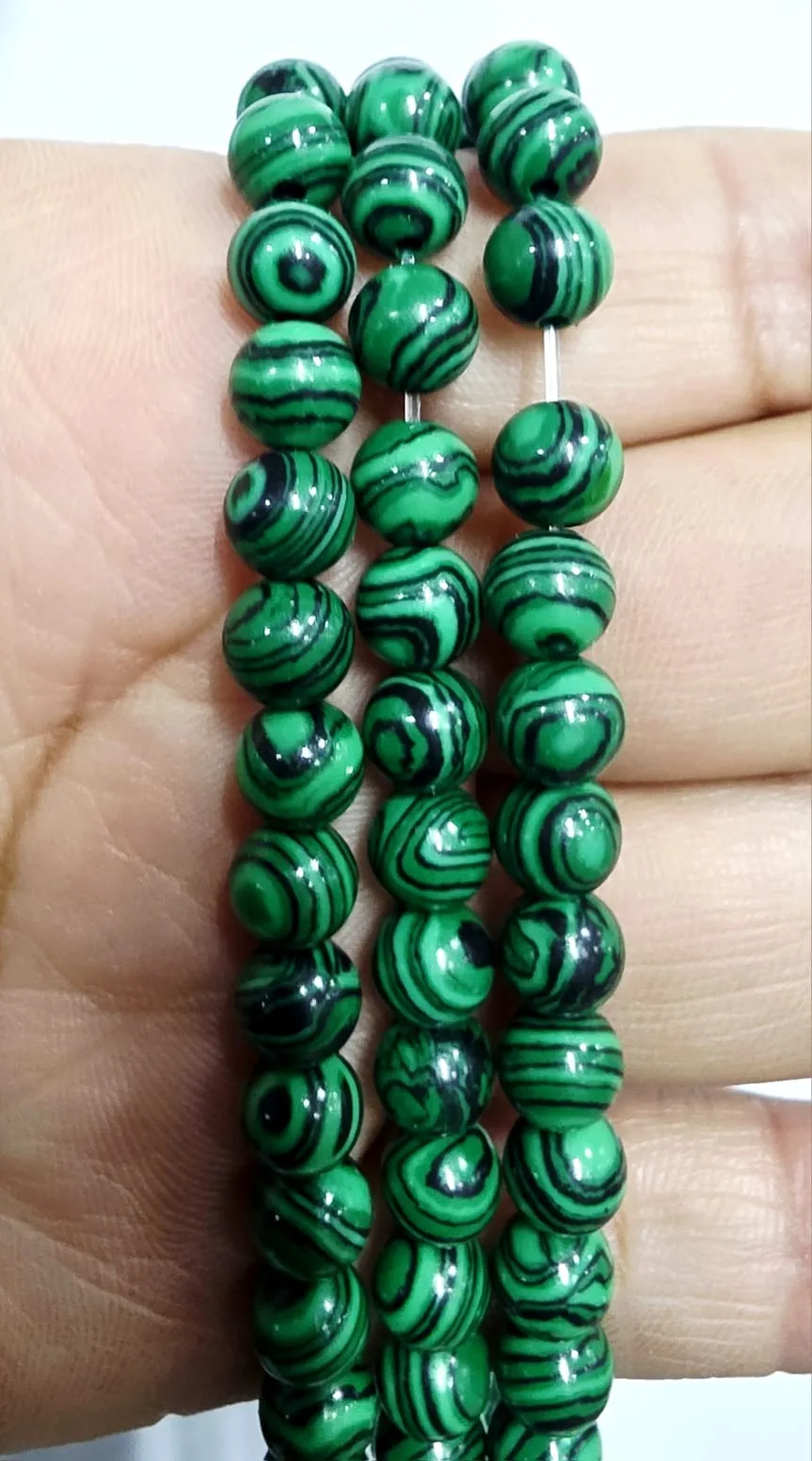 Tira de piedras de Malaquita Reconstituida N°6