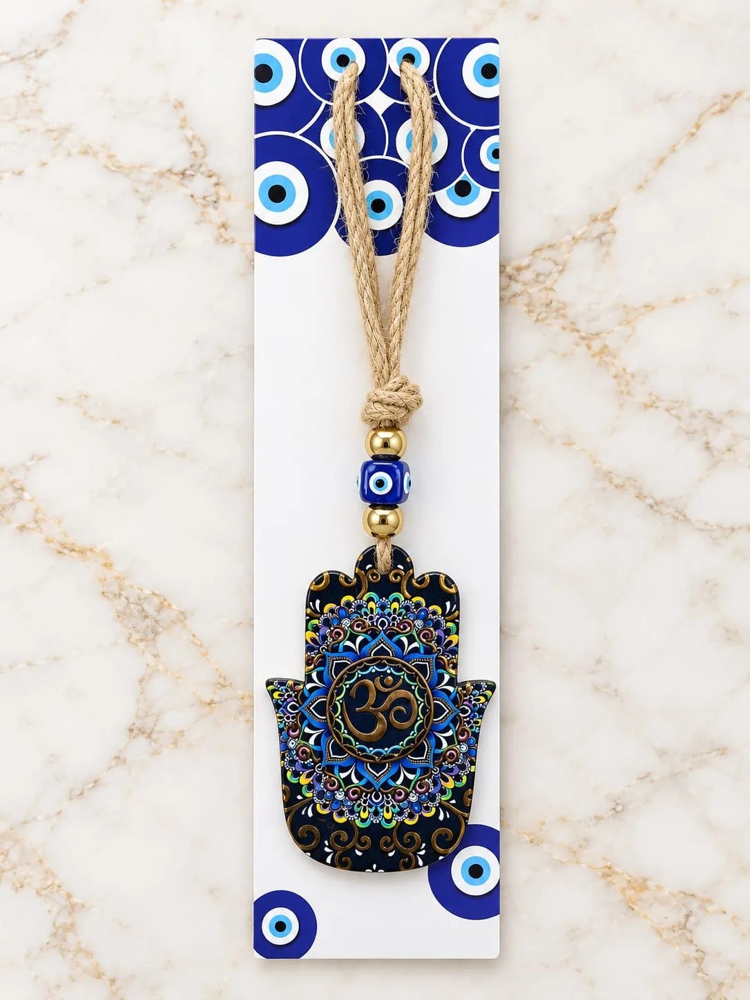 Colgante Mano de Fátima Mandala Om Multicolor