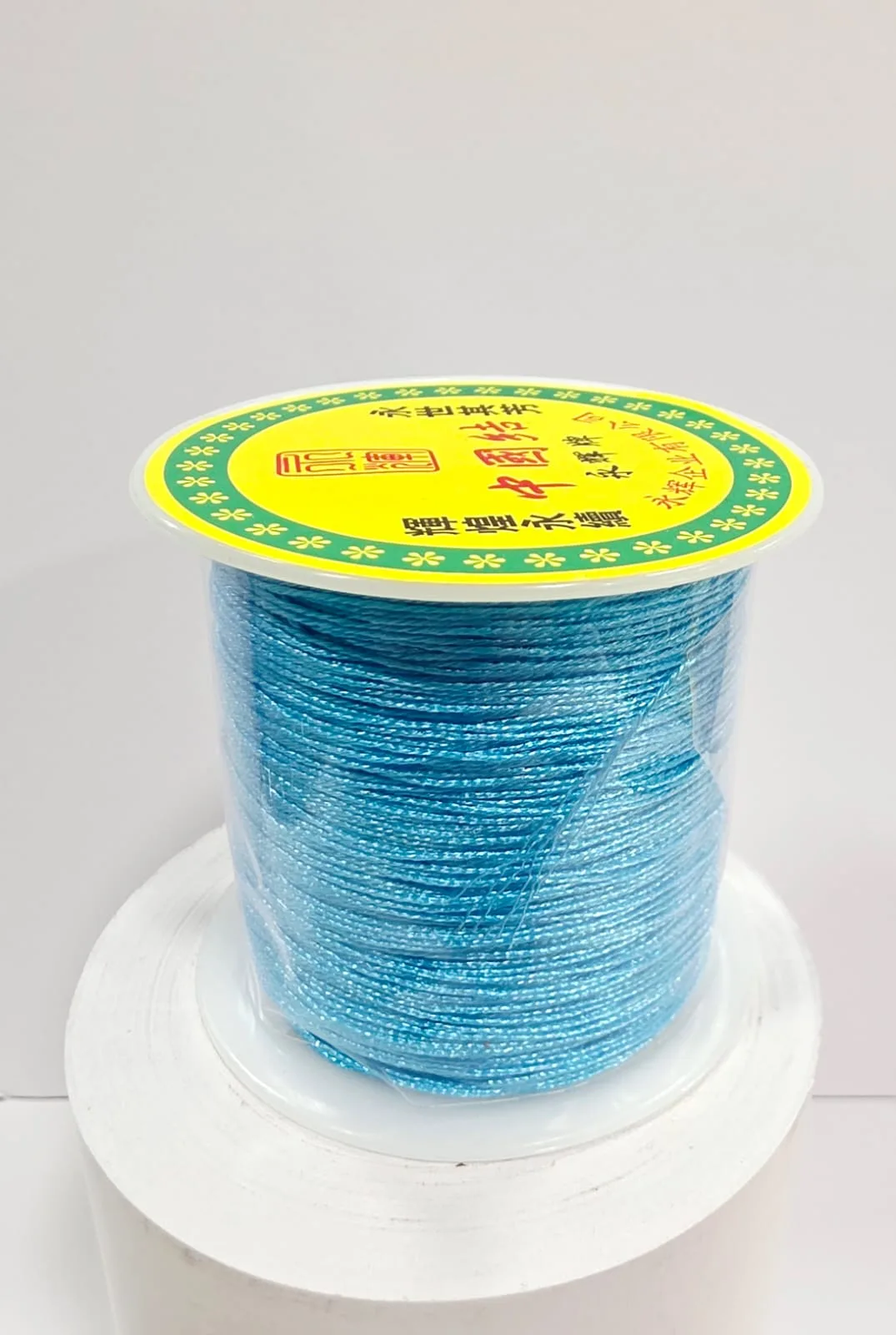 Hilo Chino Metalizado - Azul