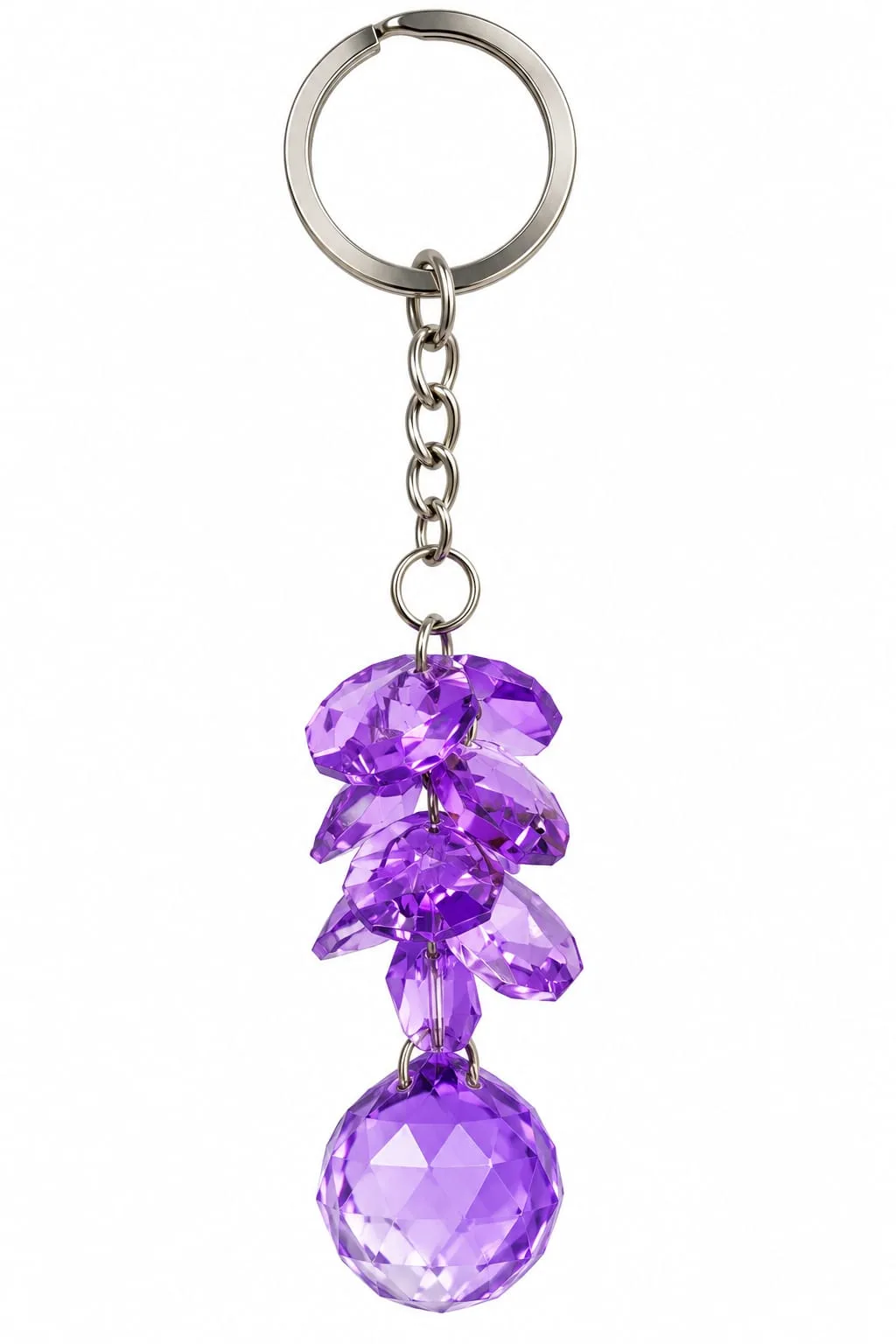 Llavero de Prismas Violeta