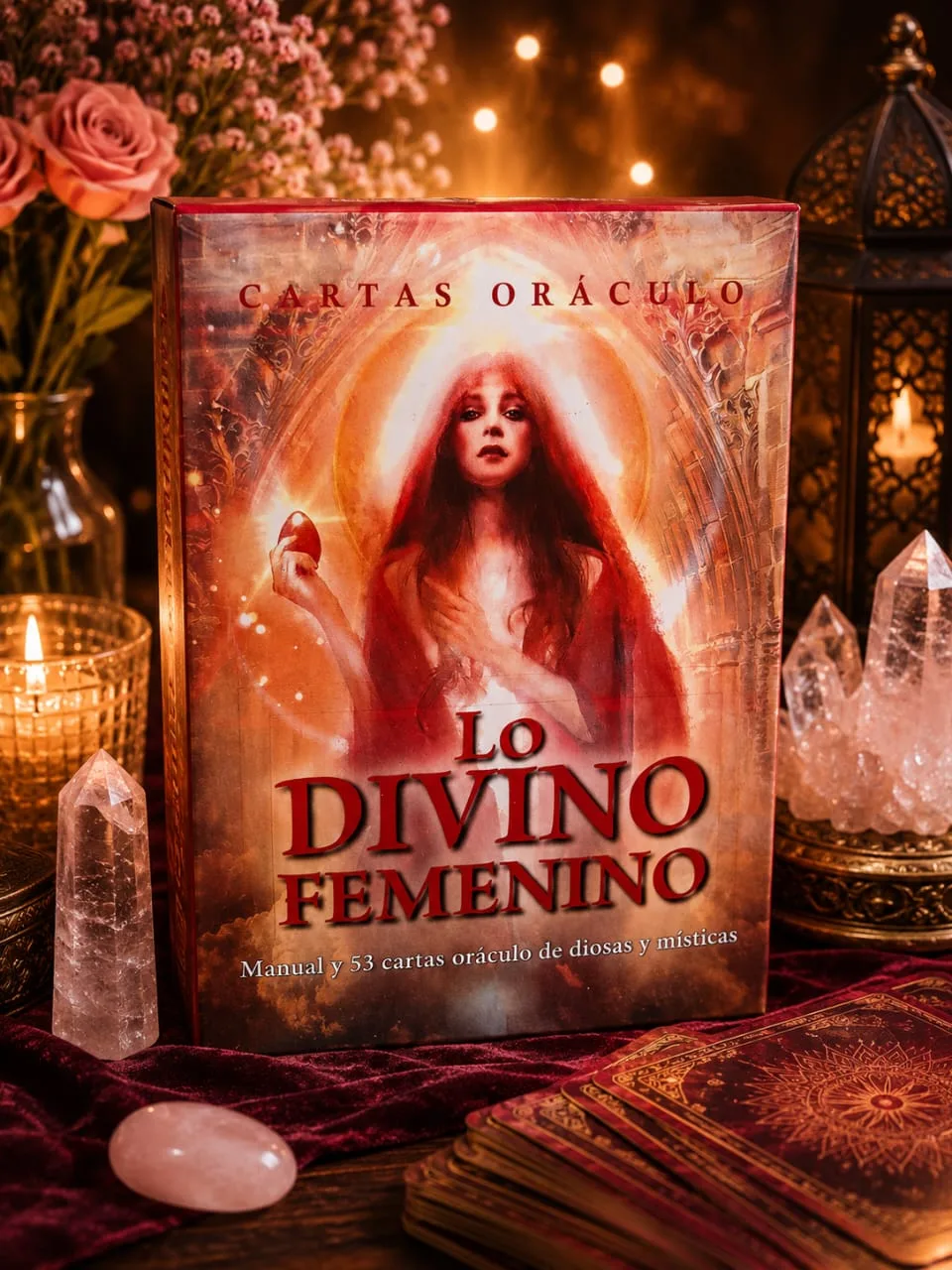 Oráculo Lo Divino Femenino Manual Y 53 Cartas Diosas Tarot