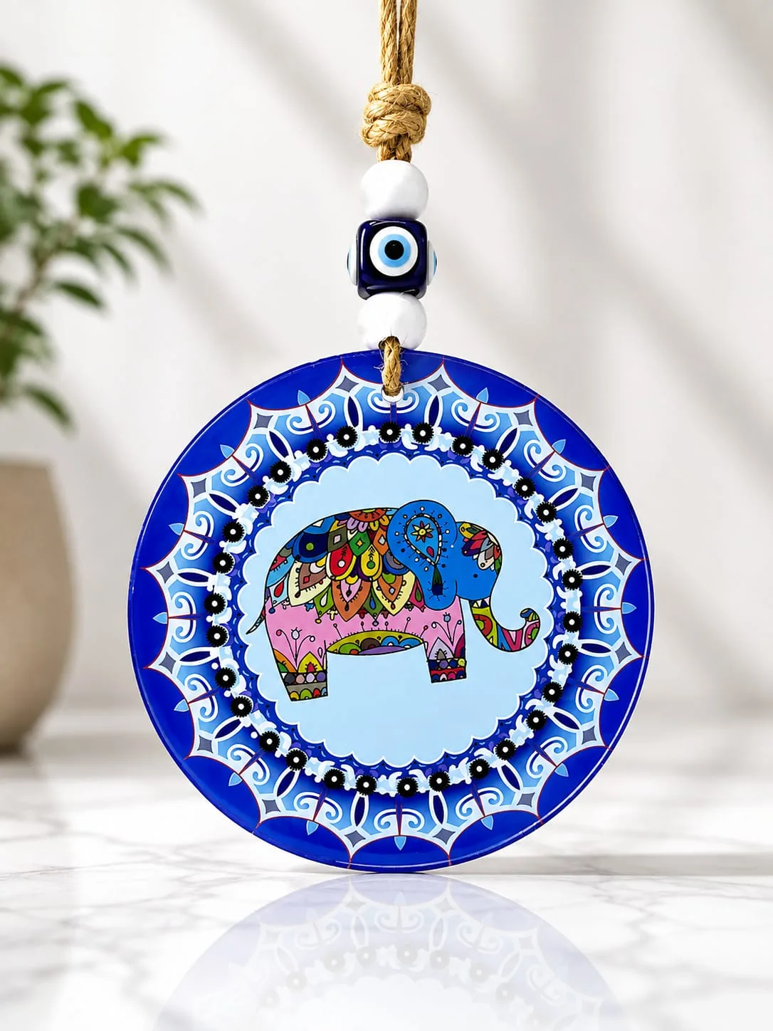 Colgante Ojo Turco - Elefante Mandala