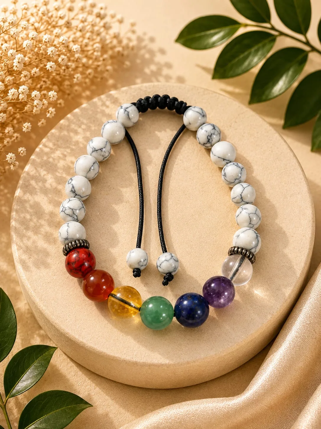 Pulsera de 7 Chakras con Cristal