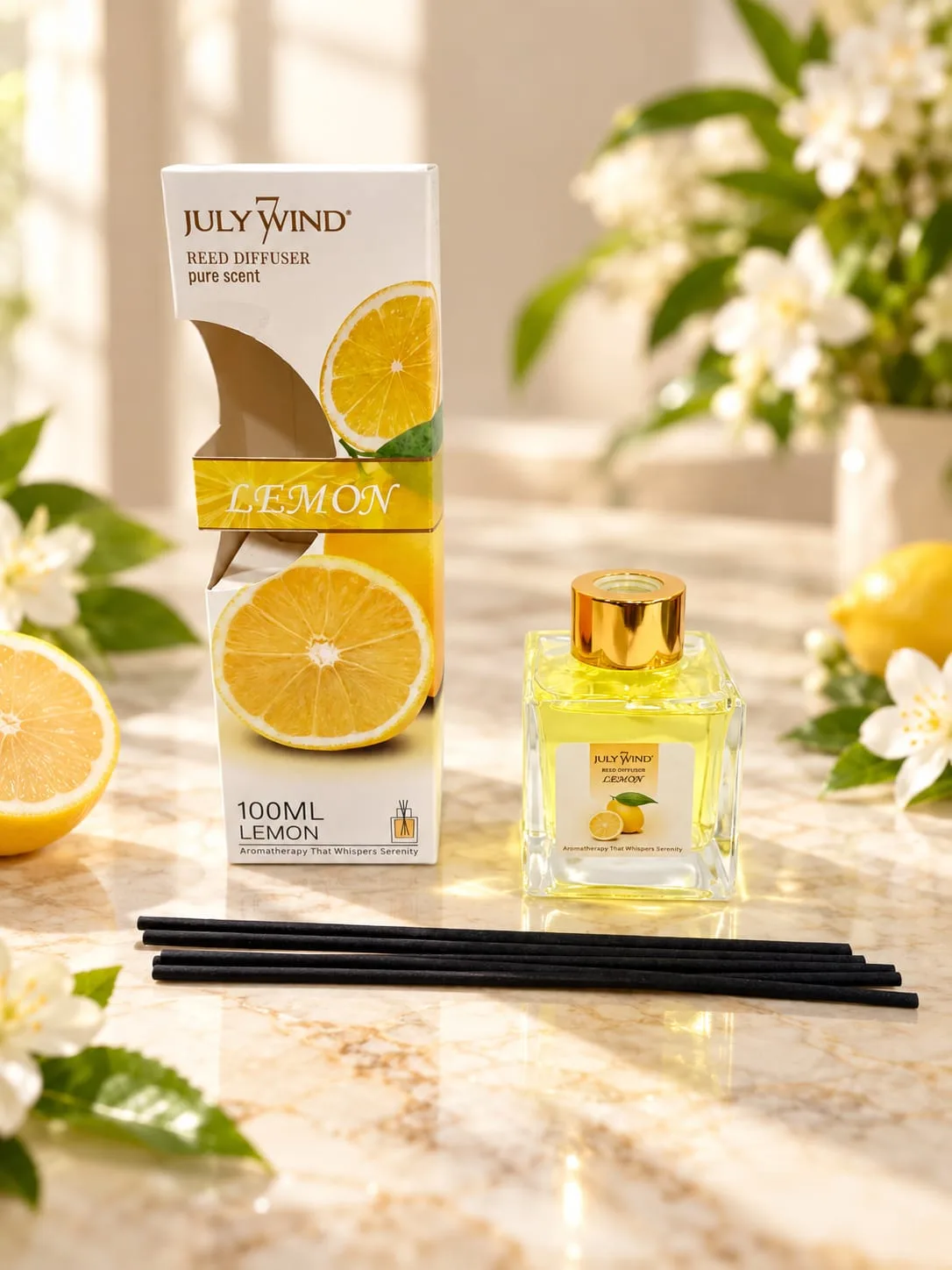 Aromatizador con Varillas July Wind Limón