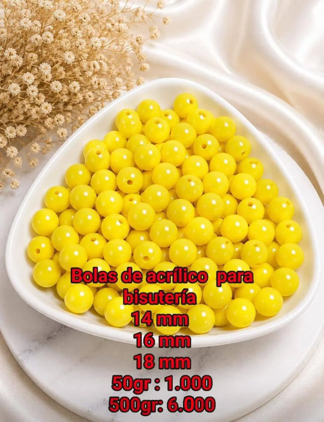 Bolas de Acrilico para Bisuteria