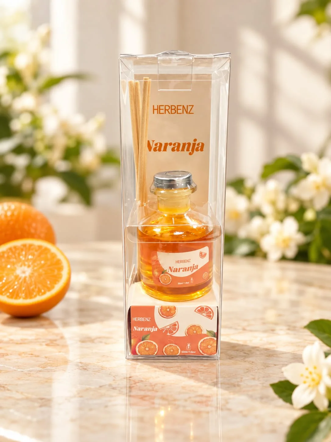 Aromatizador con Varilla Herbenz Naranja