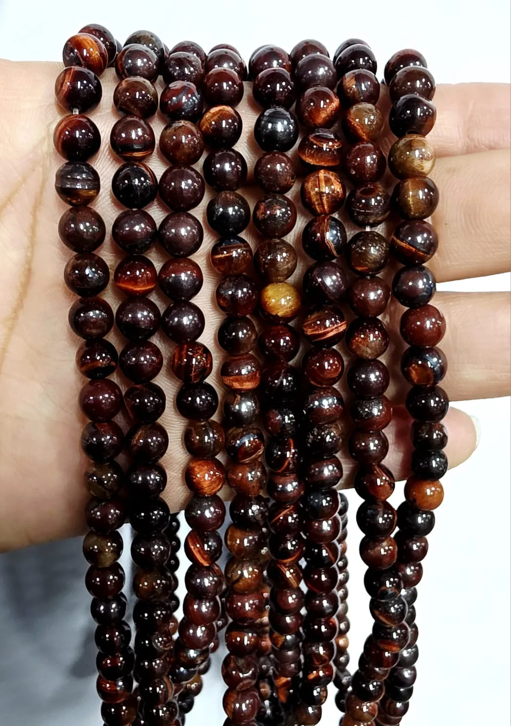 Tira de piedras de Ojo de Buey N°6