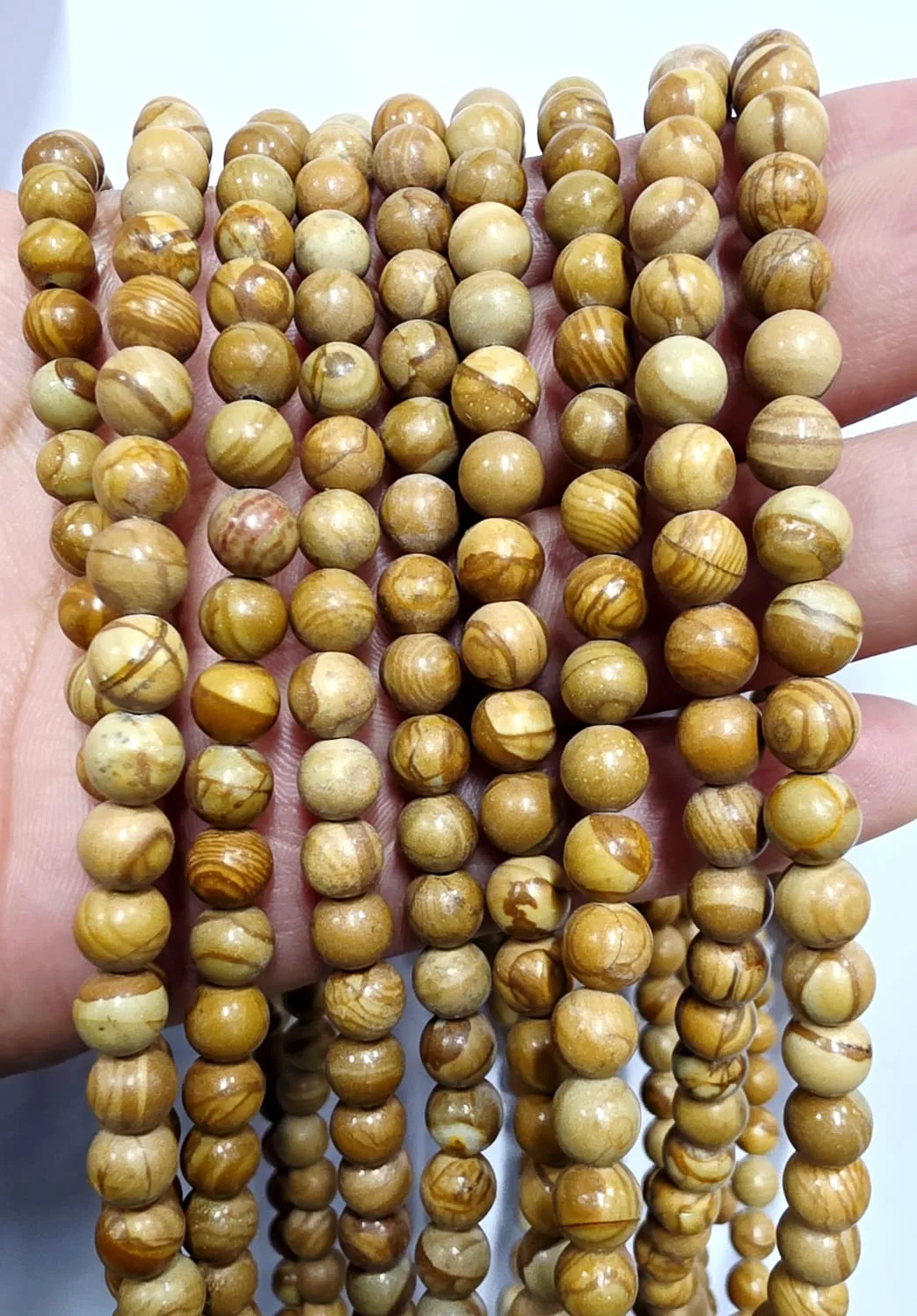 Tira de piedras de Jaspe Madera N°6