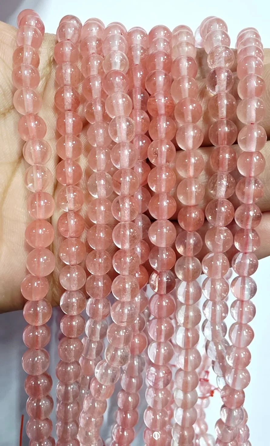 Tira de piedras de Cuarzo Cherry N°6