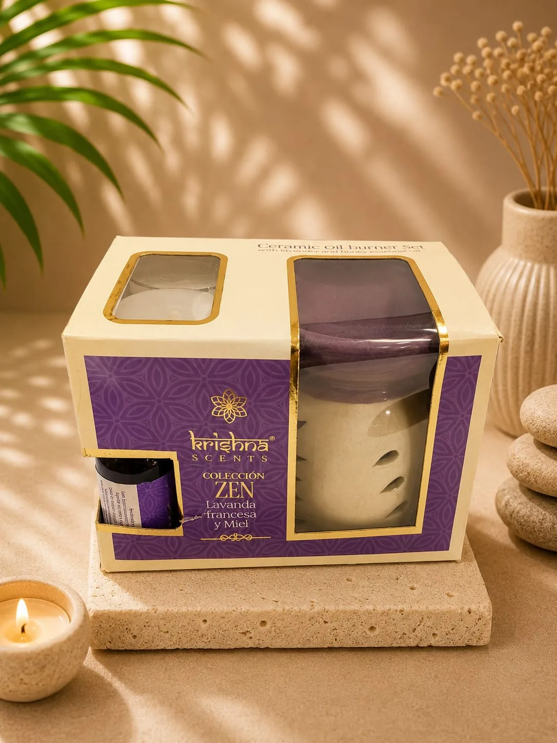 Set Difusor Ceramica Krishna – Lavanda