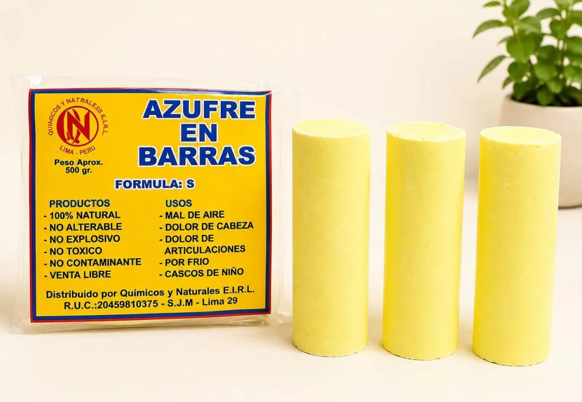 Azufre en Barras