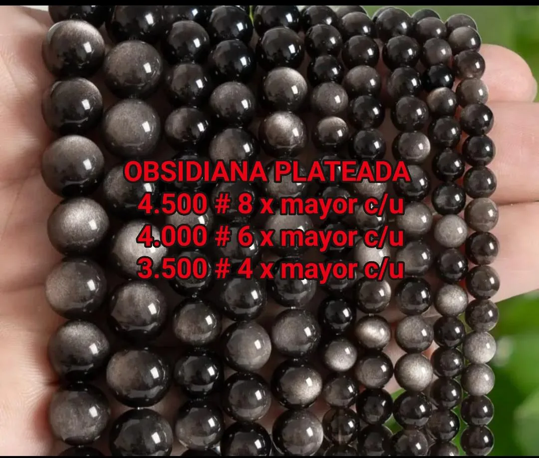 Obsidiana Plateada