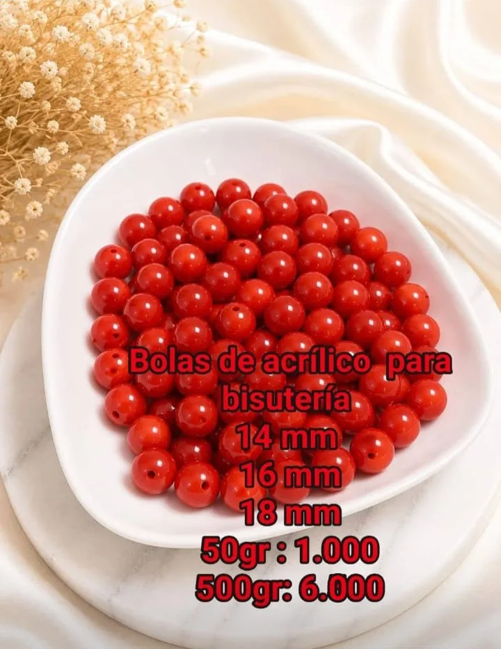 Bolas de Acrilico para Bisuteria