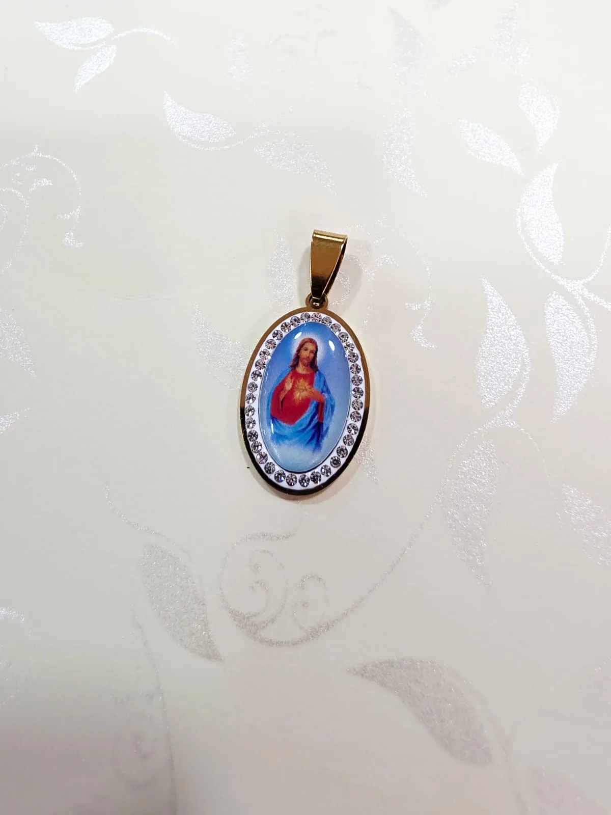 Dije de Acero Sagrado Corazón