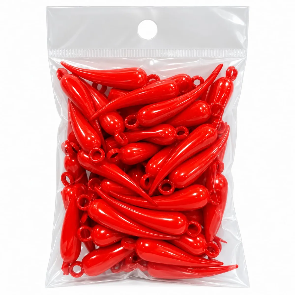 Ají Acrílico Rojo 3.5 cm