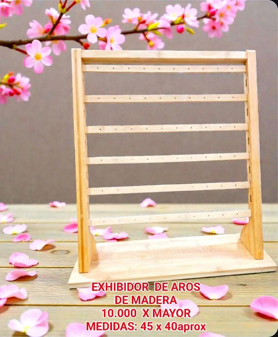 Exhibidor de Madera para Aros Multinivel