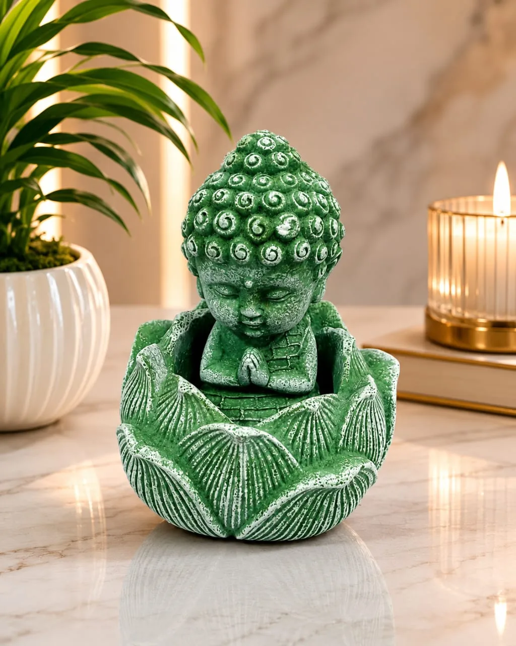 Estatua Buda Verde