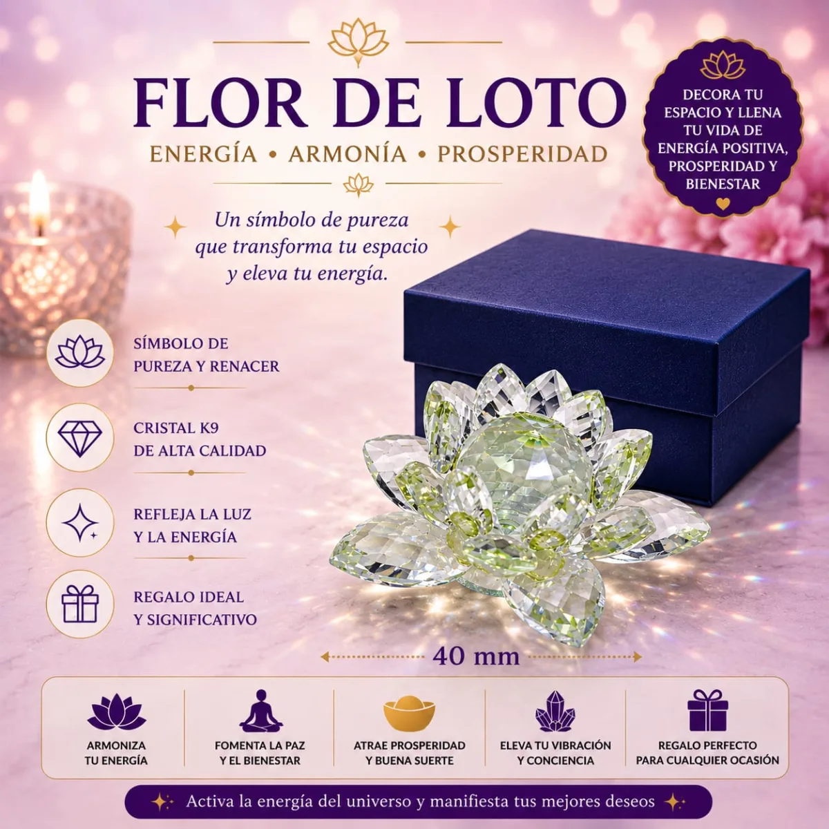 Flor de Loto - verde