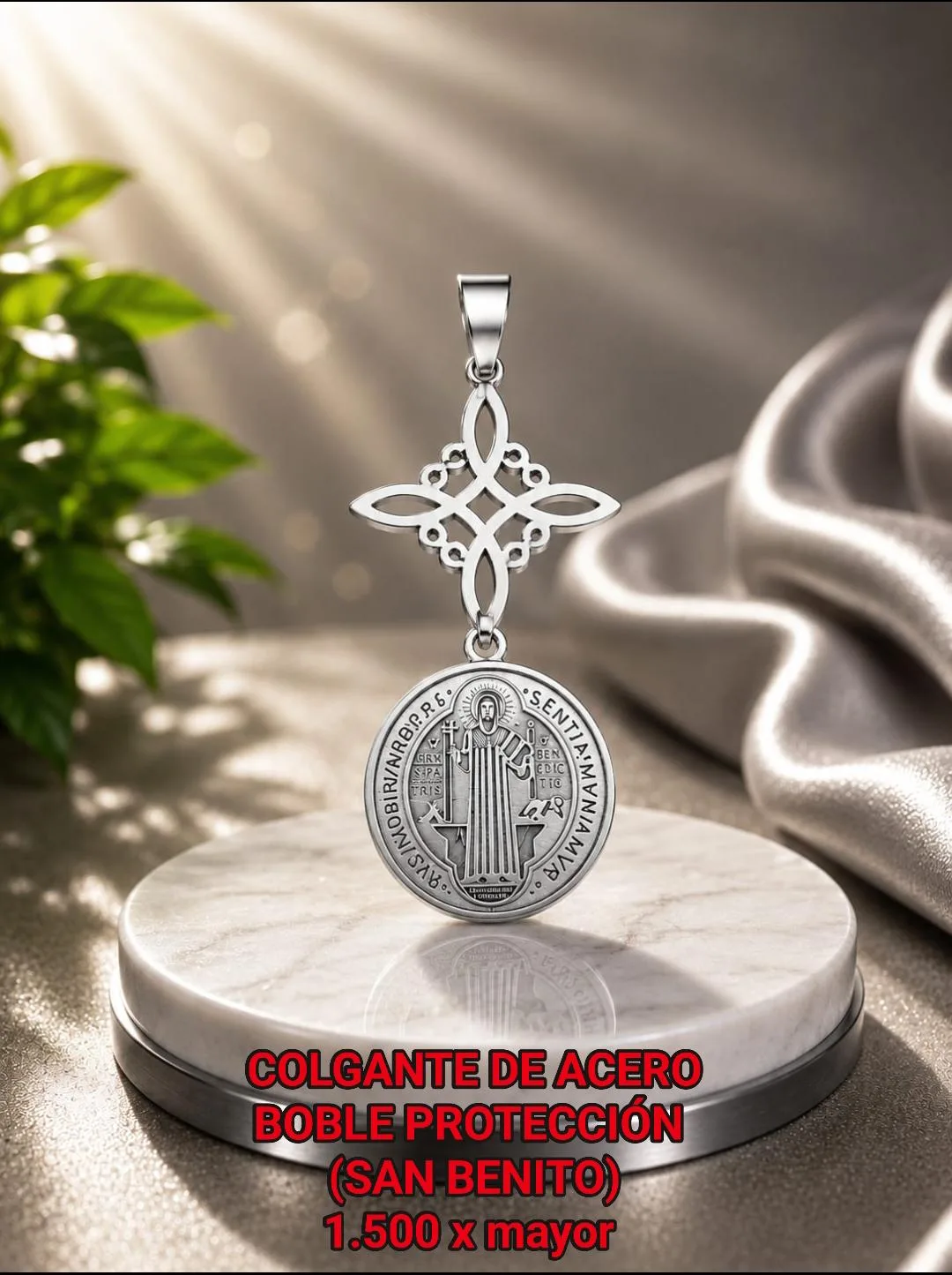 Colgante de Acero Doble Protección (San Benito)