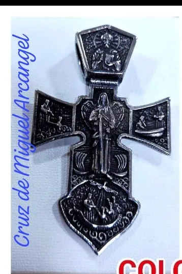 Colgante de Acero - Cruz de Miguel Arcangel