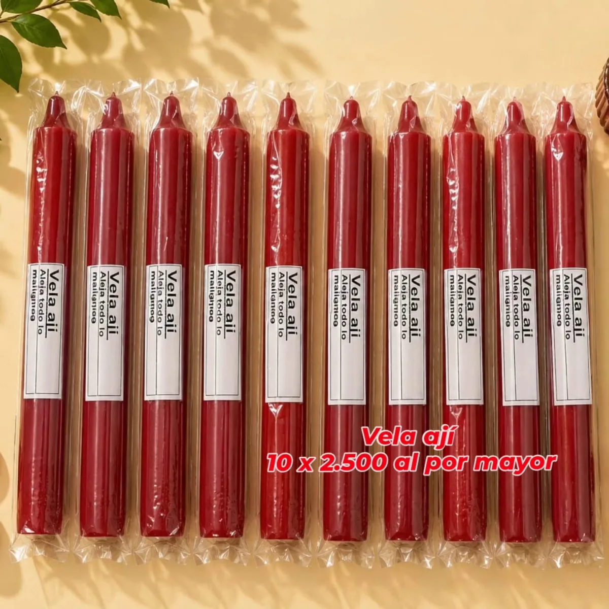 Pack 10 Velas Aji
