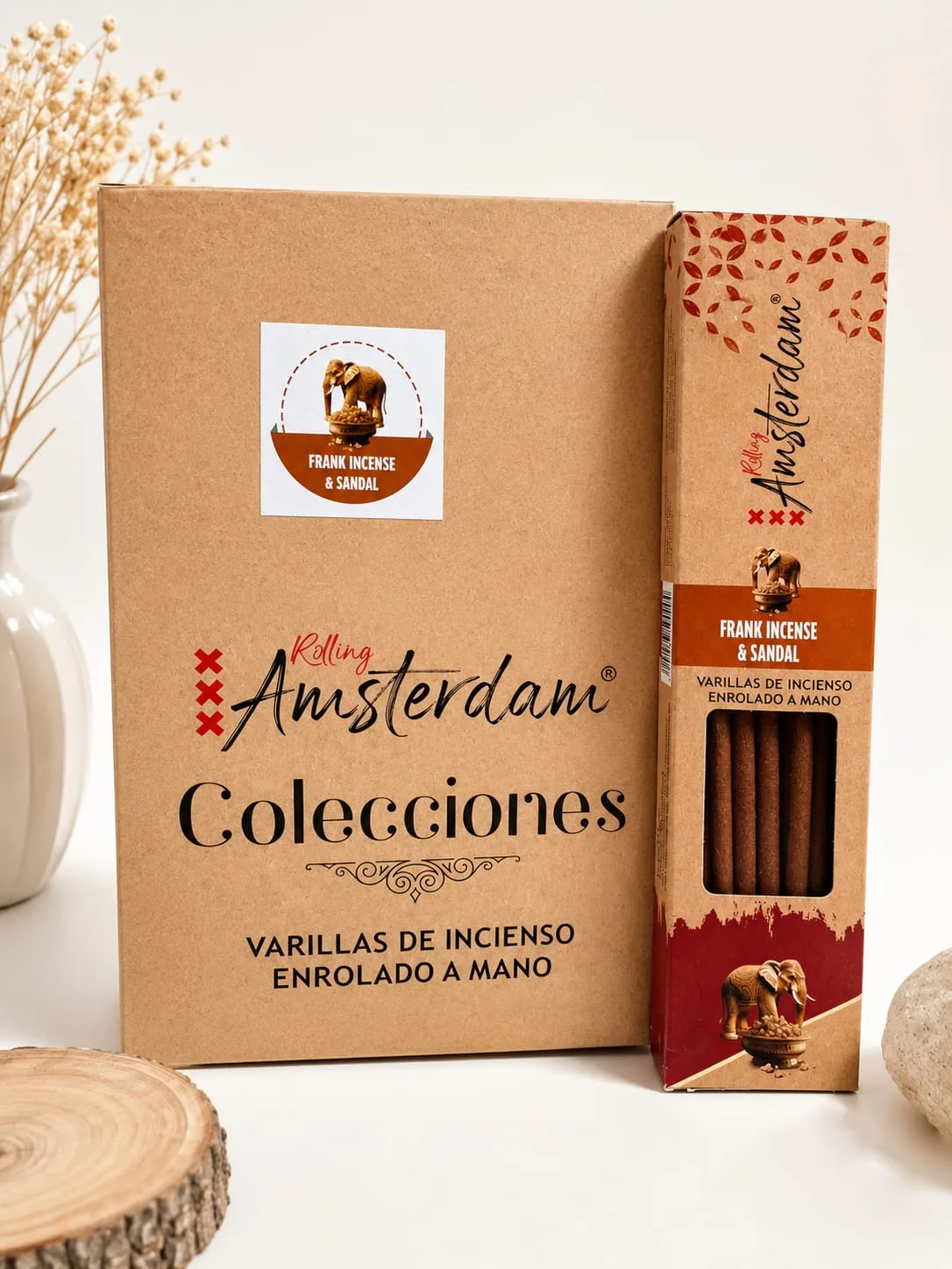 Varillas de Incienso Rolling Amsterdam Olíbano y Sándalo