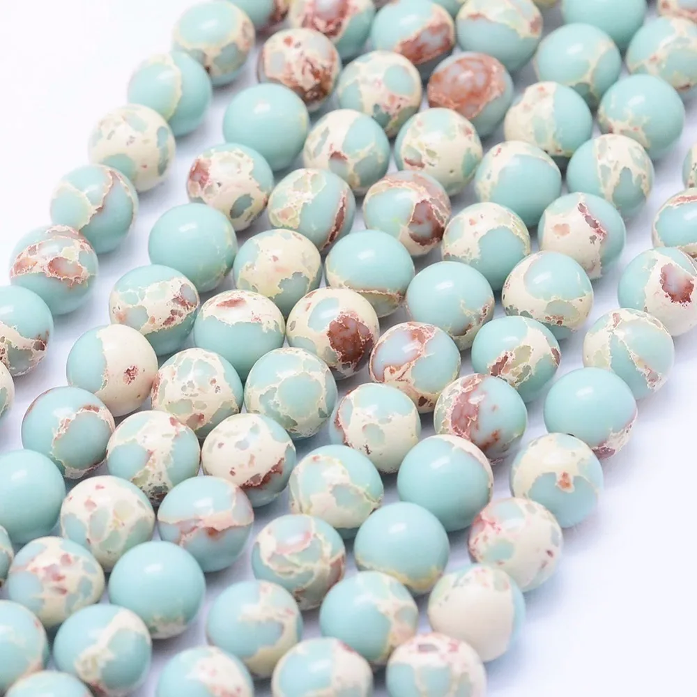 Tira de piedras de Jaspe Imperial o Aqua Terra N°8