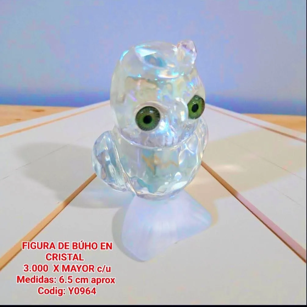 Figura de Búho en Cristal