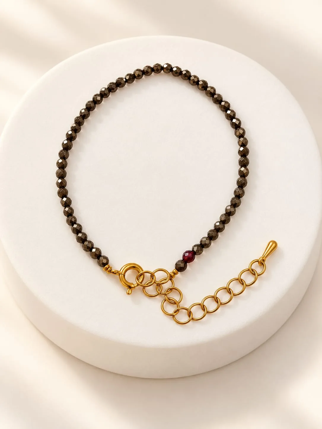 Pulsera Microondas Pirita 3 mm