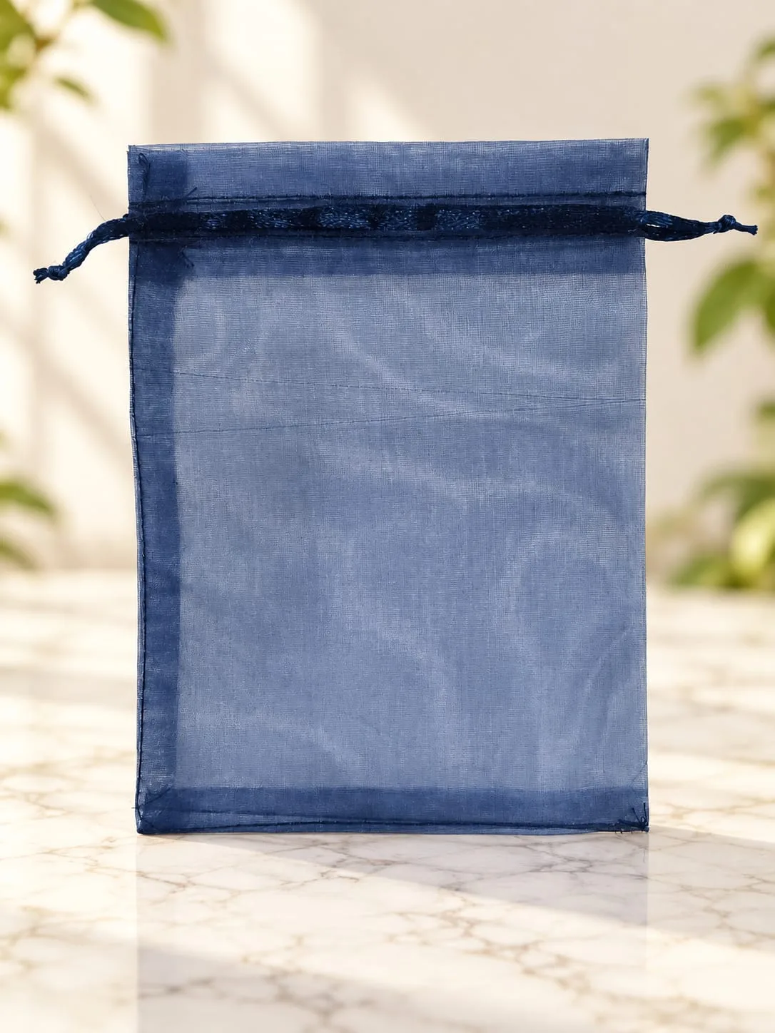 Bolsa de Organza Azul Marino 13x18 cm