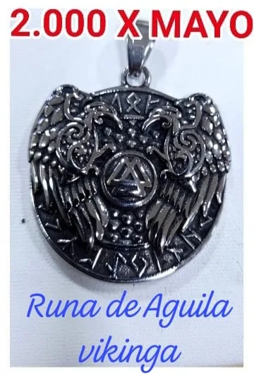 Colgante de Acero - Runa de Águila Vikinga