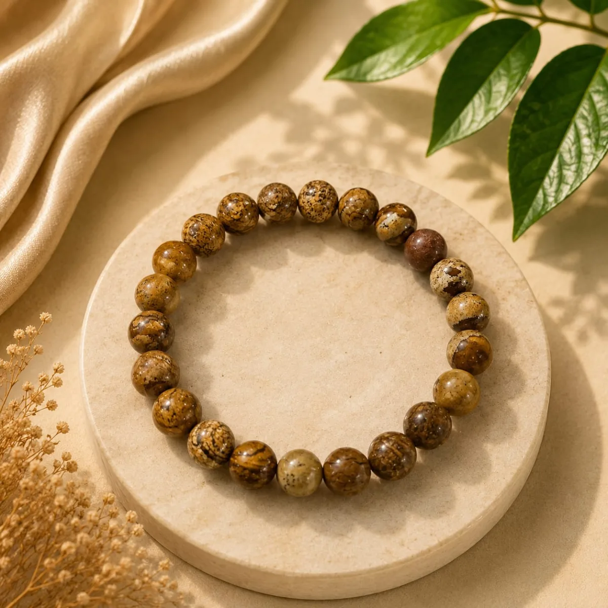 Pulsera de Jaspe Madera