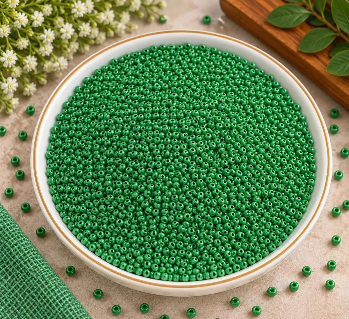 Mostacilla 2mm Verde