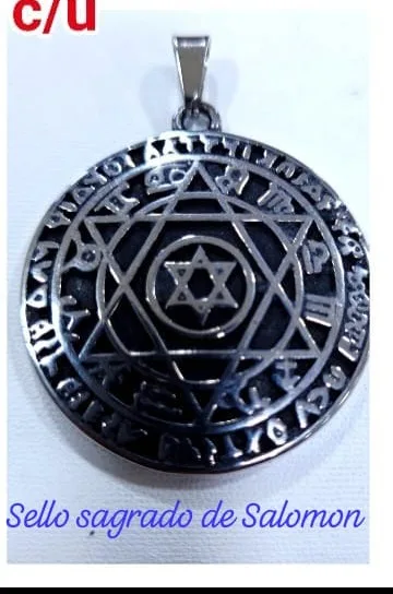 Colgante de Acero - Sello sagrado de Salomon