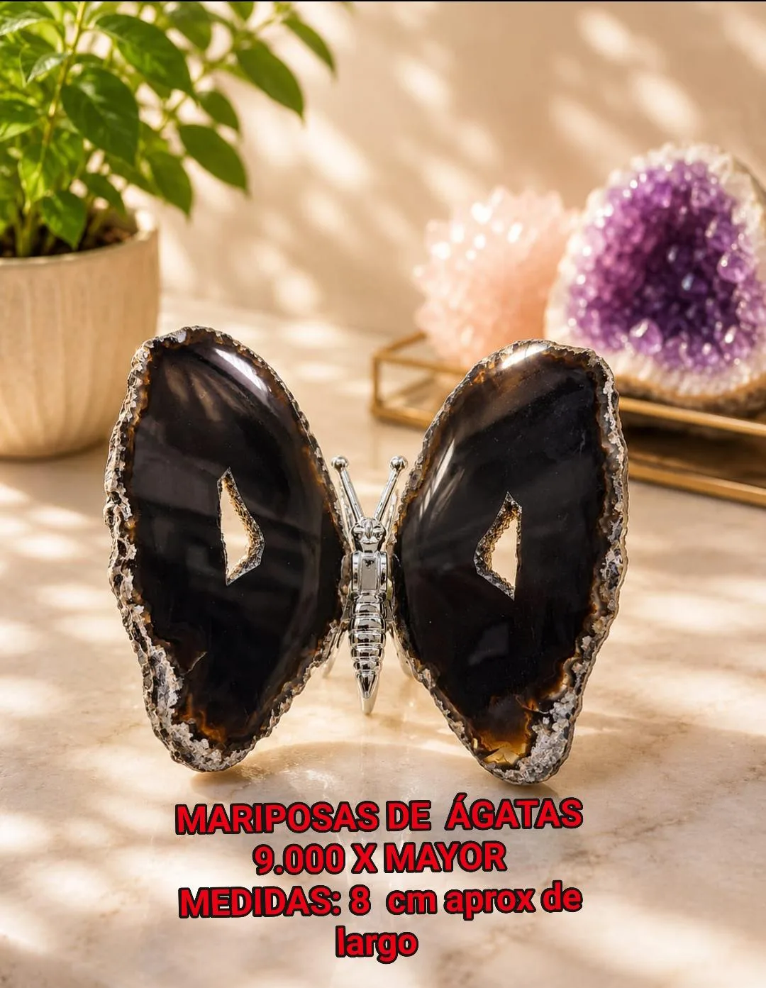 Mariposa de Ágata (negra)