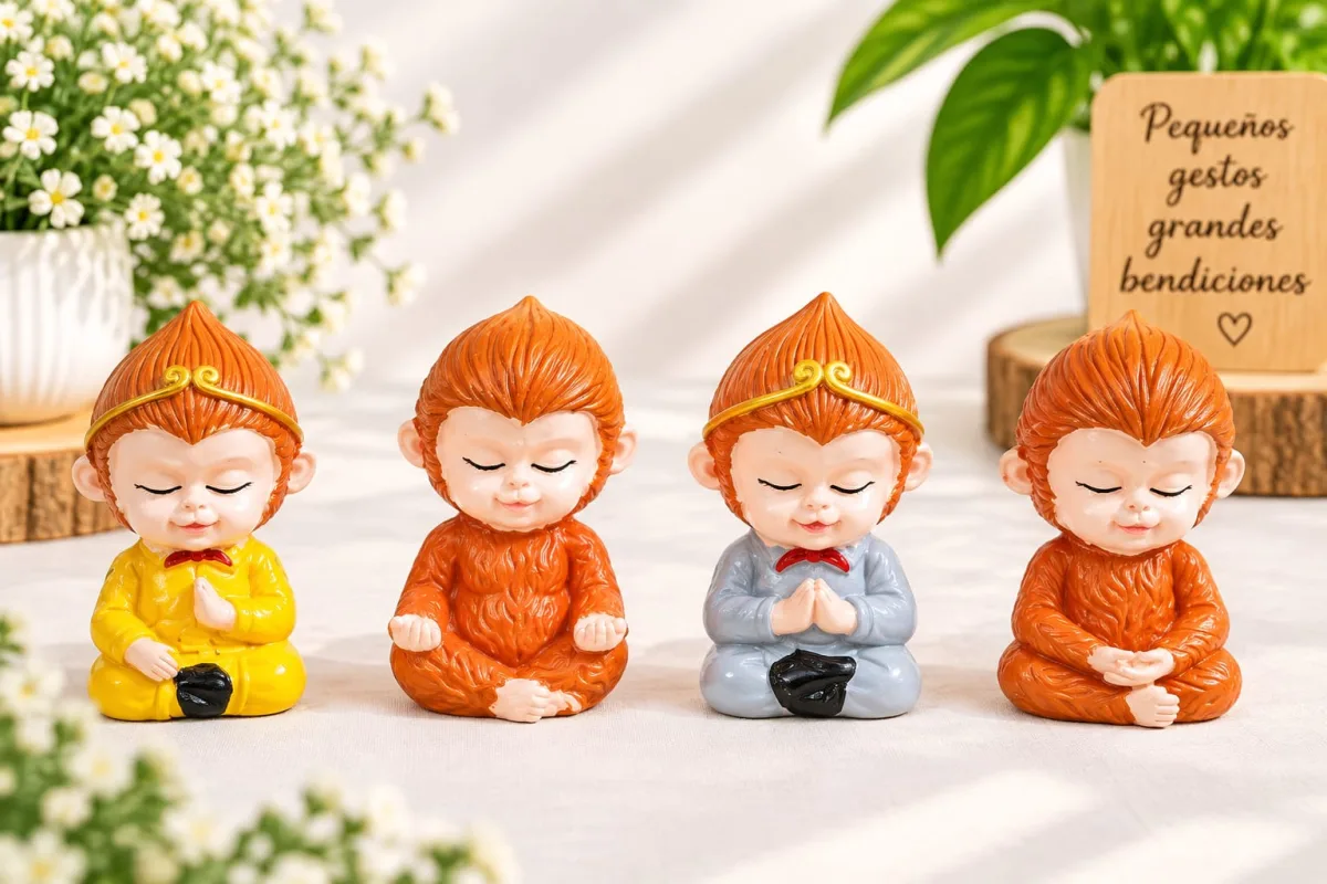 Figura de Monito Meditando