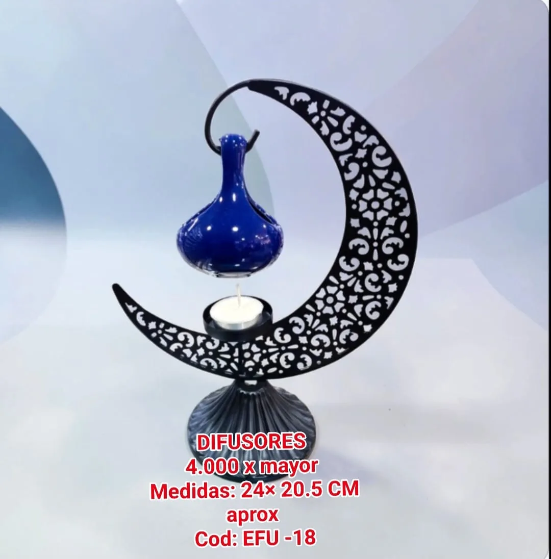 Difusor de Aroma Media Luna Negro/Azul