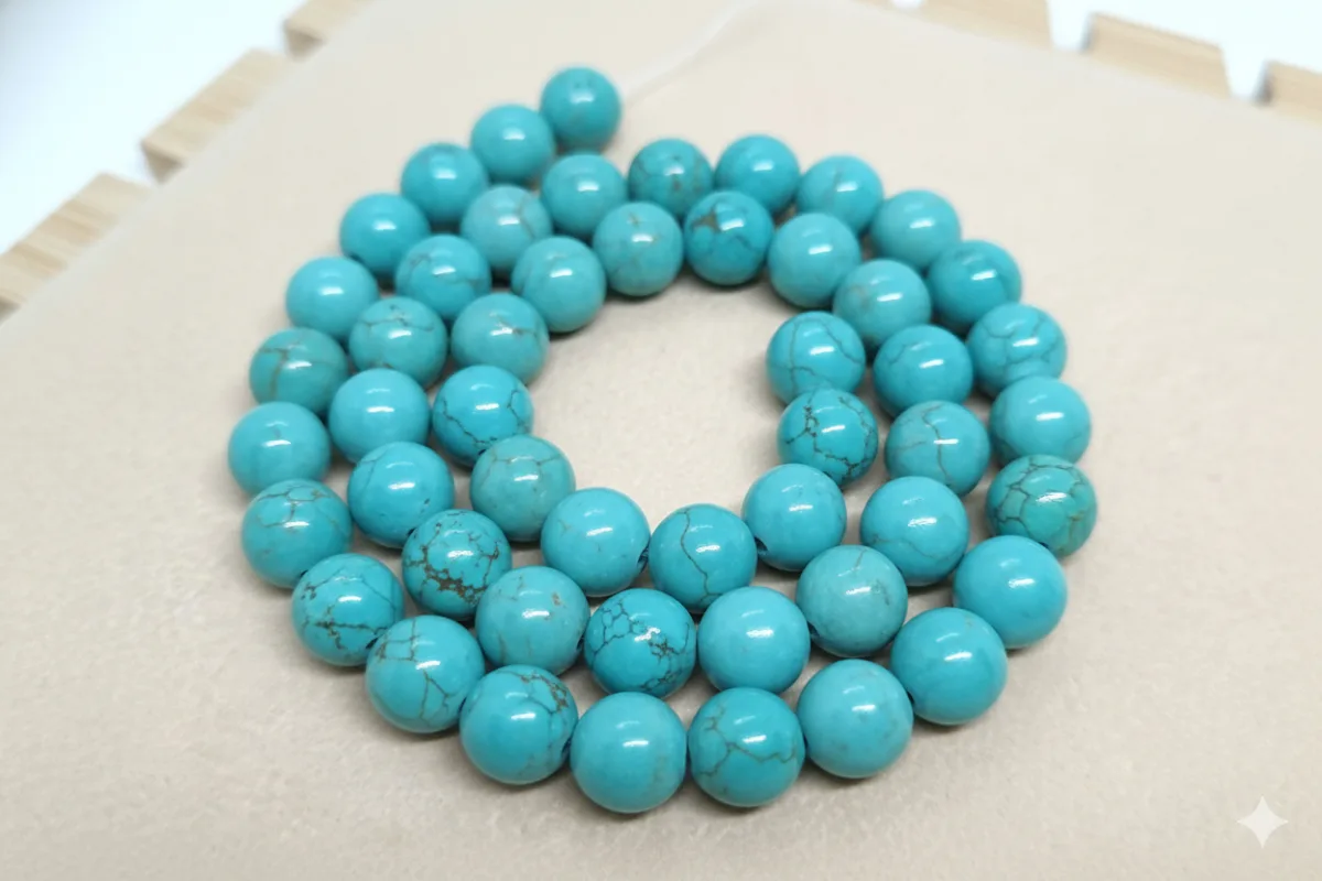 Tira de piedras de Turquesa N°8