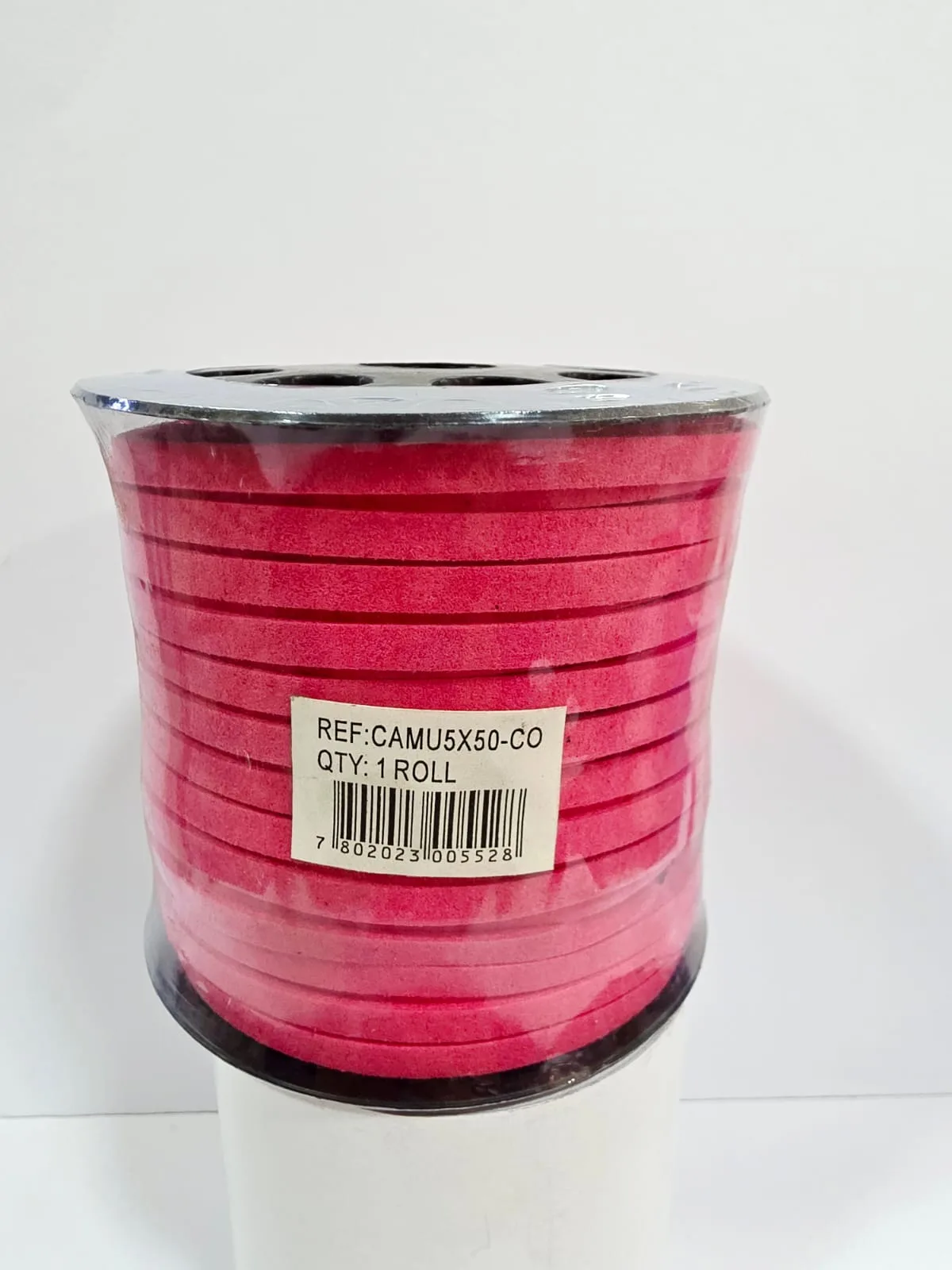 Cordón Gamuza Por Rollo - Fucsia