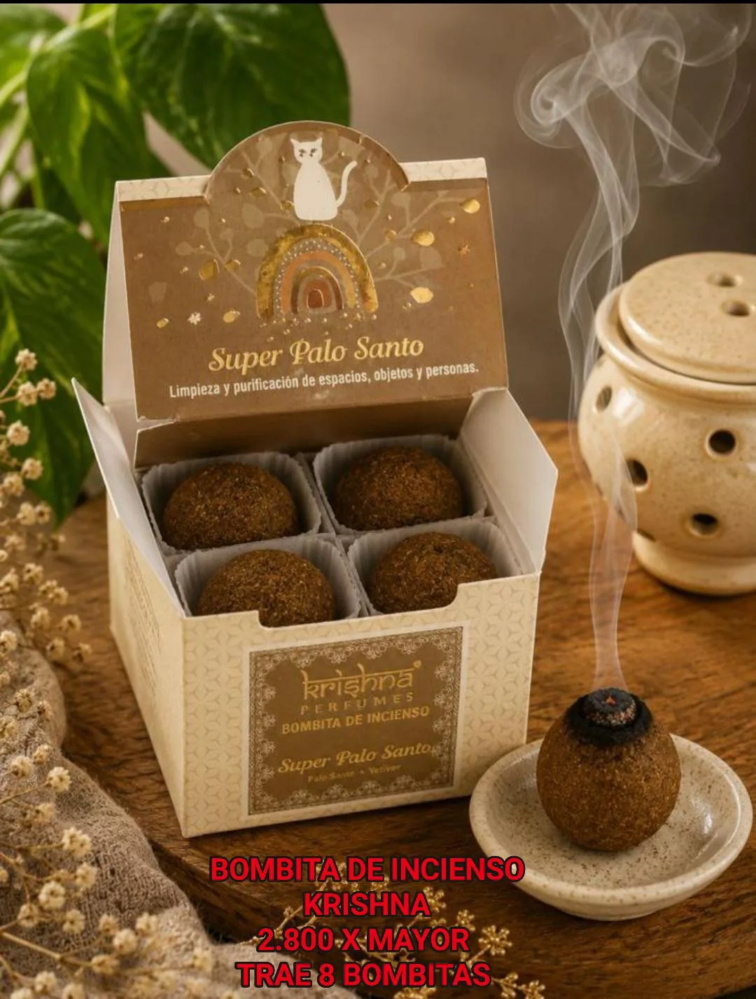 Bombita de Incienso Krishna - Super Palo Santo