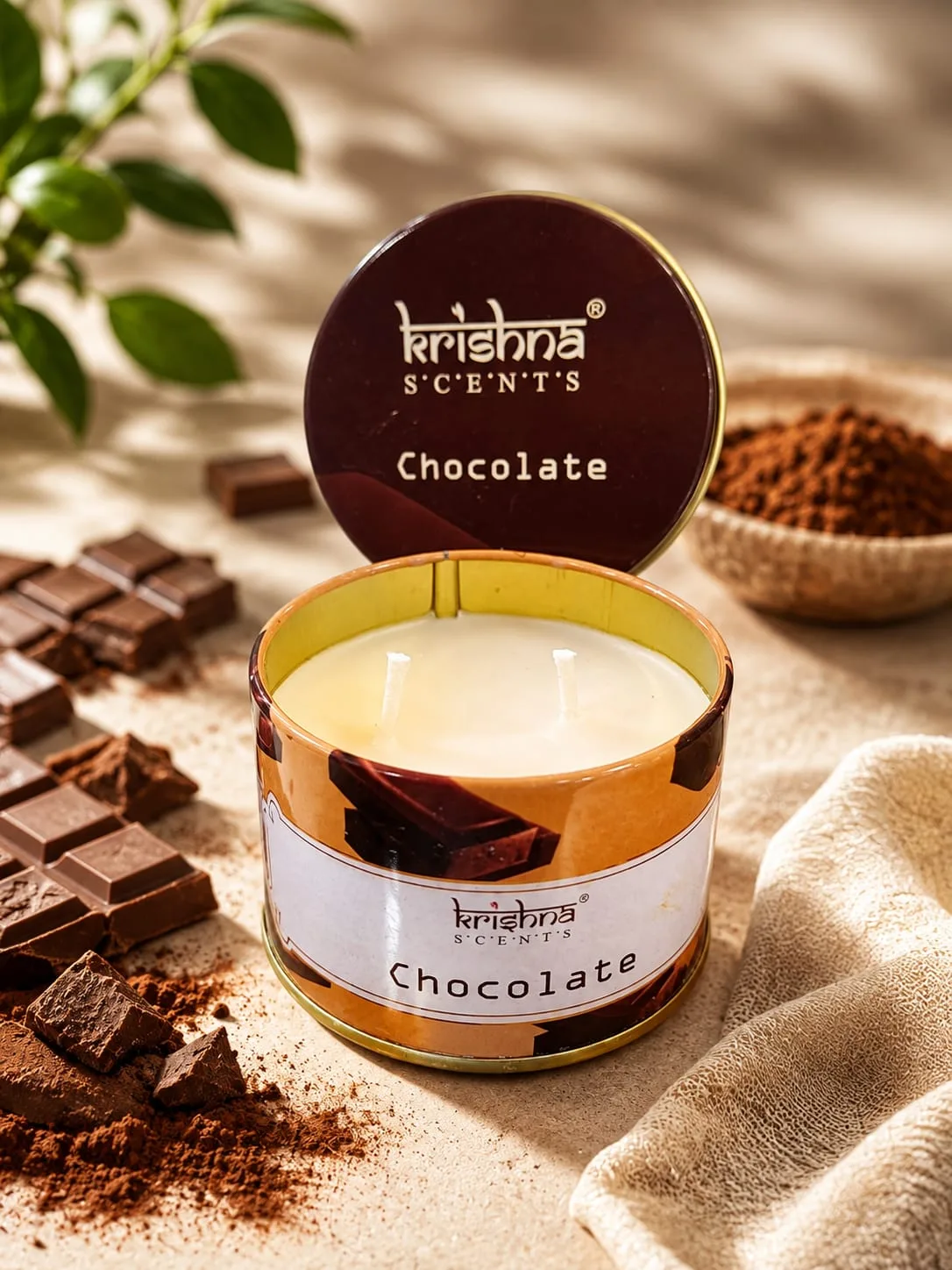Vela Aromática Krishna Scents Chocolate