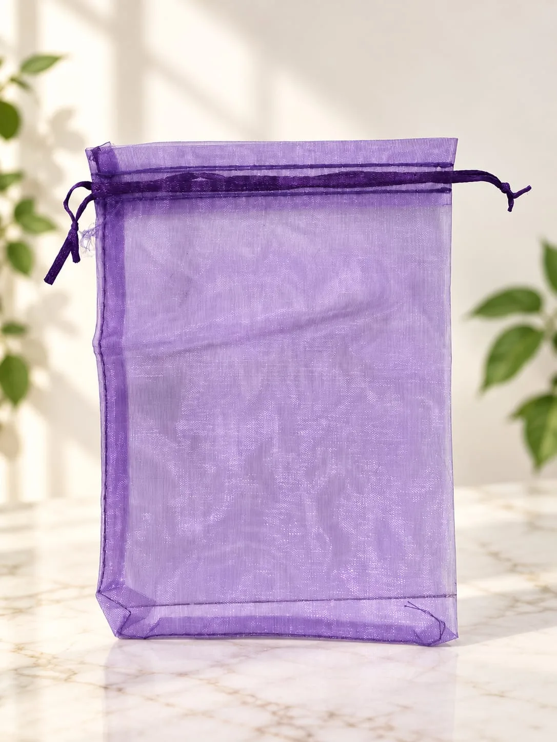 Bolsa de Organza Morada 13x18 cm
