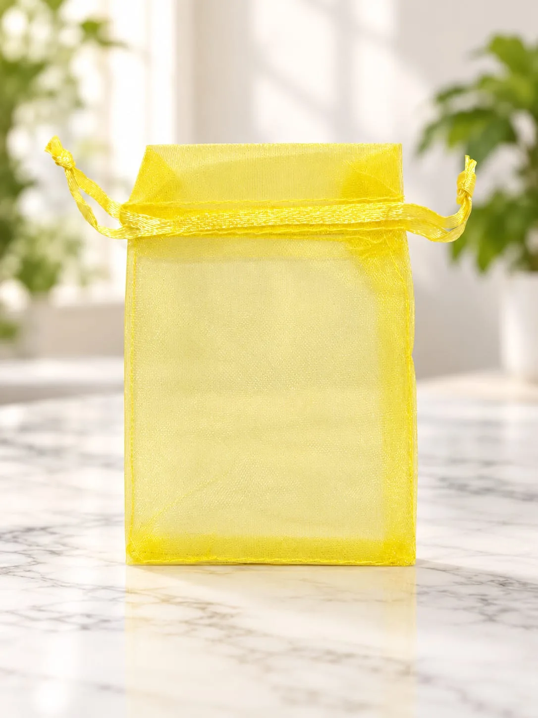 Bolsa de Organza Amarilla 7x9 cm
