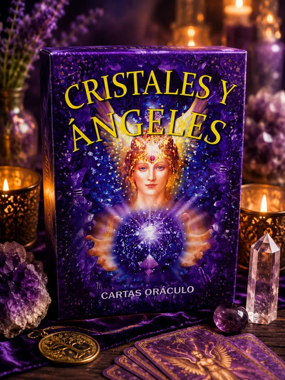 Oráculo Cristales Y Ángeles Cartas De Sabiduría Guía